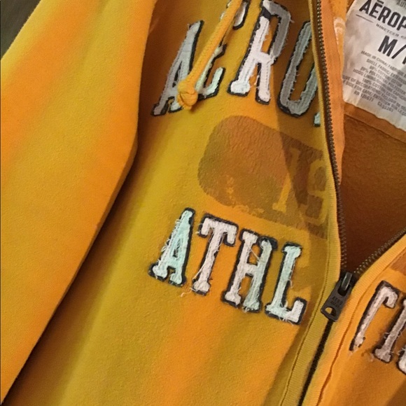 Yellow Aēropostale Zip Up Jacket - Picture 2 of 3